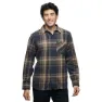 Charcoal / walnut plaid
