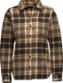 Bark Brown-Off White Plaid