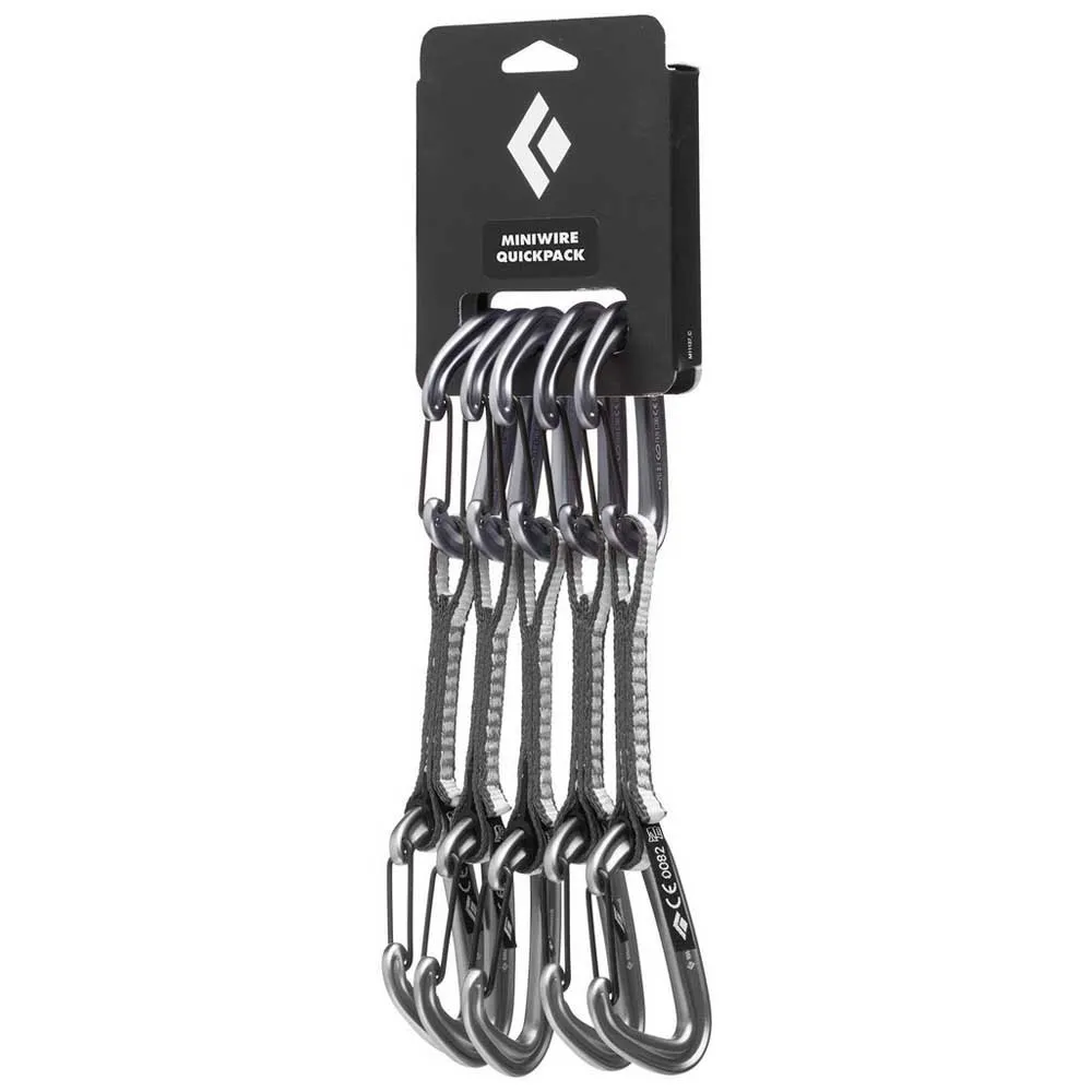 Black Diamond Mini Wire 6 Pack 12 Cm Quickdraw, Multicolor, One Size