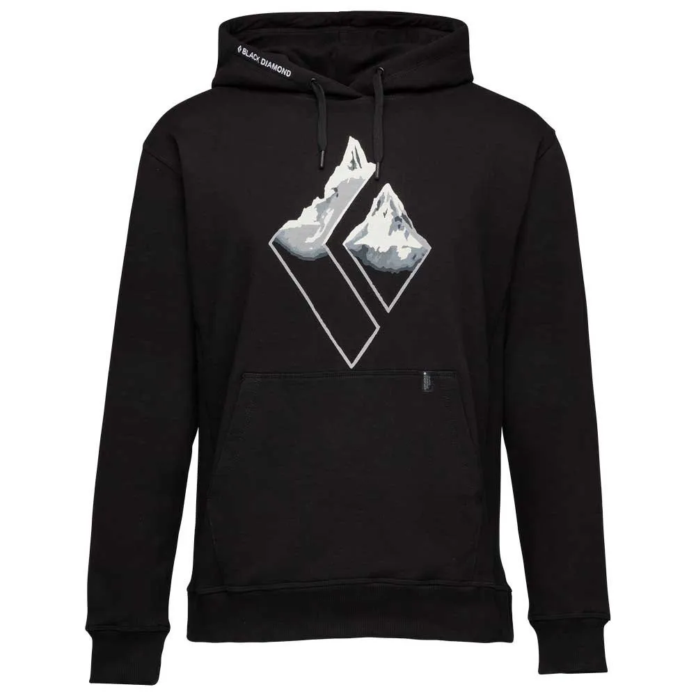 Black Diamond Mountain Logo Tröja Med Huva, Black