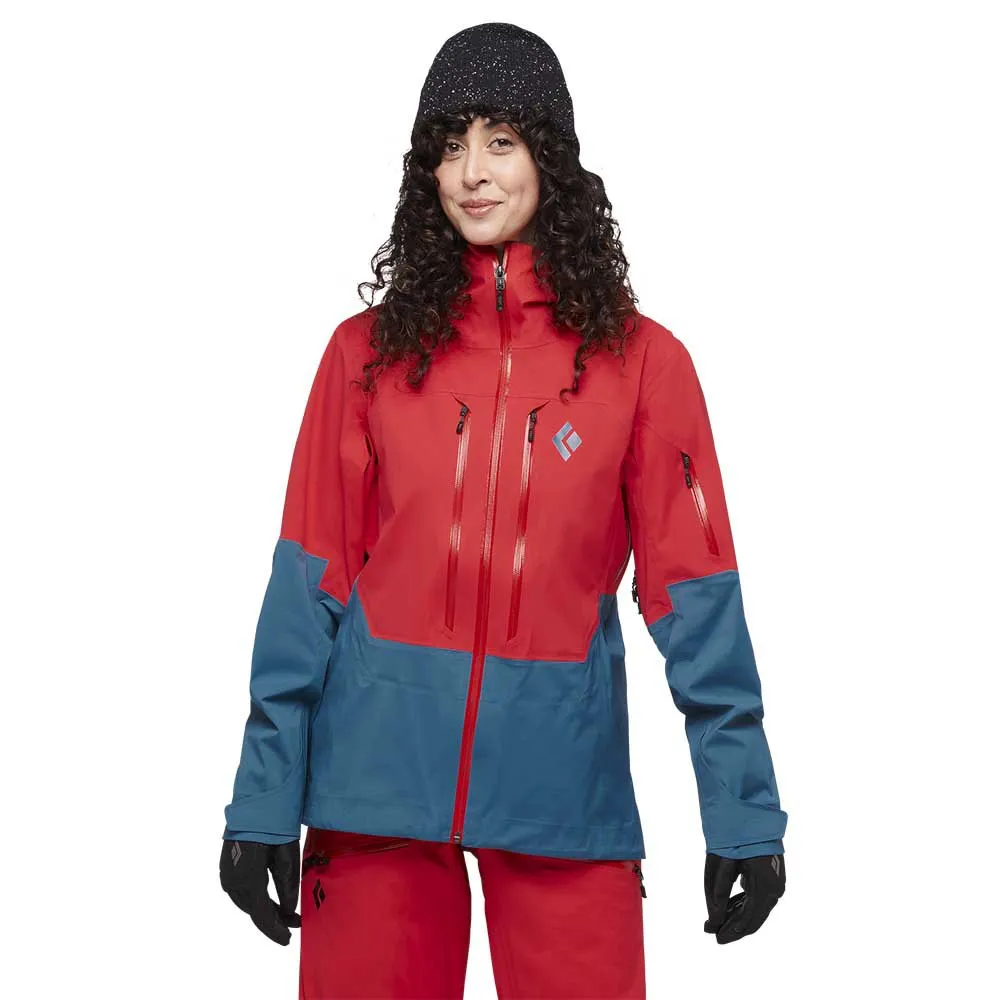 Black Diamond Recon Lt Stretch Shell Jacka, Coral red / creek blue Black Diamond Recon Lt Stretch Shell Jacka, Coral red / creek blue