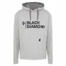Black Diamond Stacked Logo Tröja Med Huva, Nickel heather