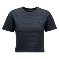 Black Diamond Stripe Crop T-shirt Med Korta ärmar Black Diamond Stripe Crop T-shirt Med Korta ärmar