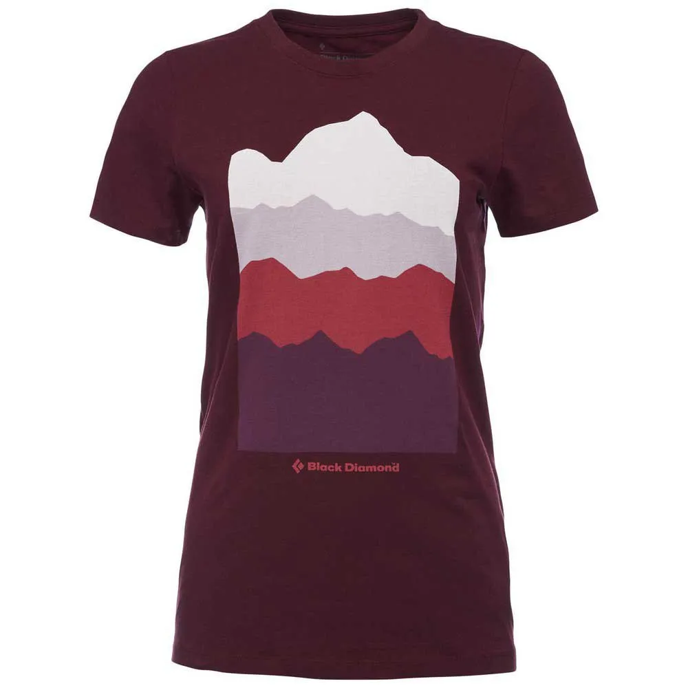 Black Diamond Vista T-shirt Med Korta ärmar, Bordeaux