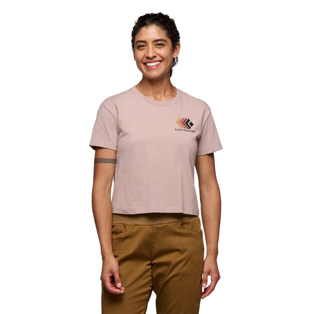 Black Diamond Women's Faded Crop Shortsleeve Tee