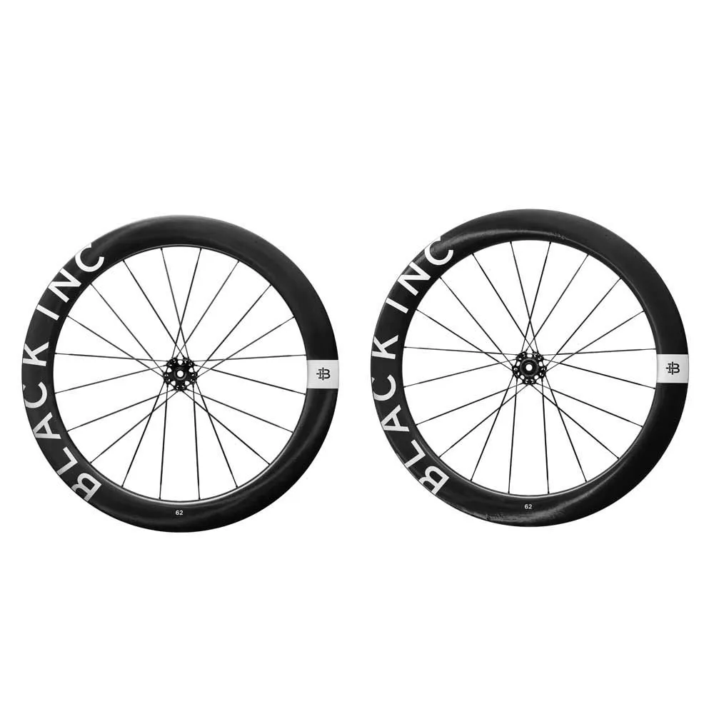 Black Inc Sixty Two Cl Disc Tubeless Landsvägshjulset, Black, 12 x 100/12 x 142mm, Shimano/Sram HG
