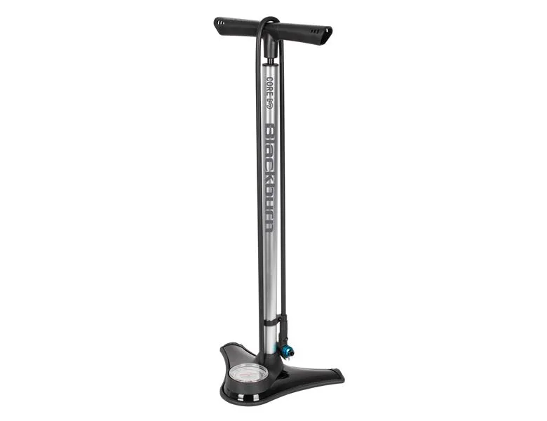 Blackburn Core 3 Fotpump med Manometer, Silver Blackburn Core 3 Fotpump med Manometer, Silver