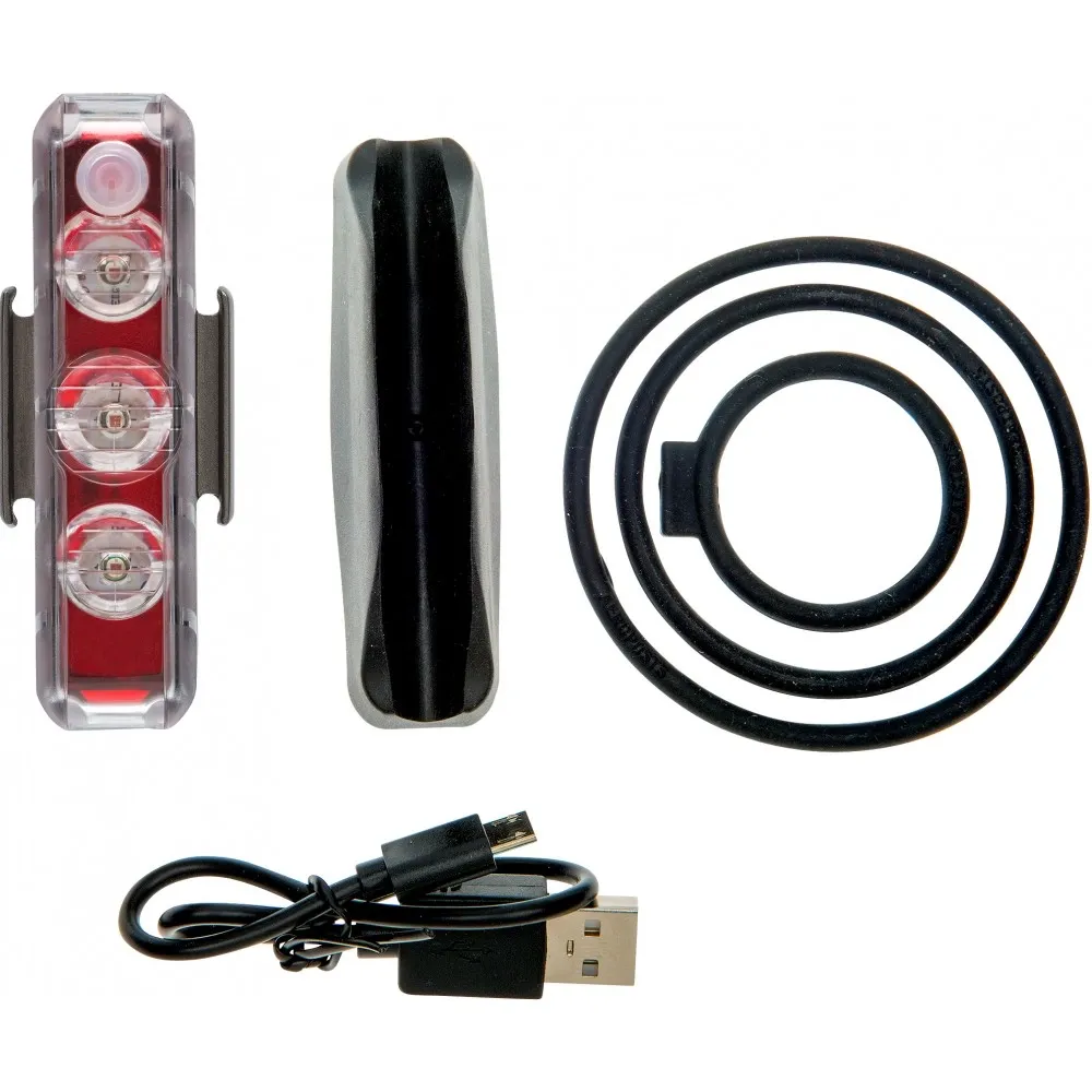 Blackburn Dayblazer 125 Baklys, Black / red, 125 Lumens