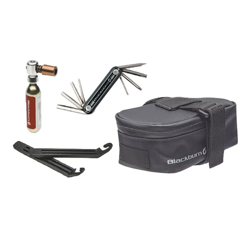 Blackburn Local CO2 Ride Kit sadelväska med innehåll, Svart Blackburn Local CO2 Ride Kit sadelväska med innehåll, Svart