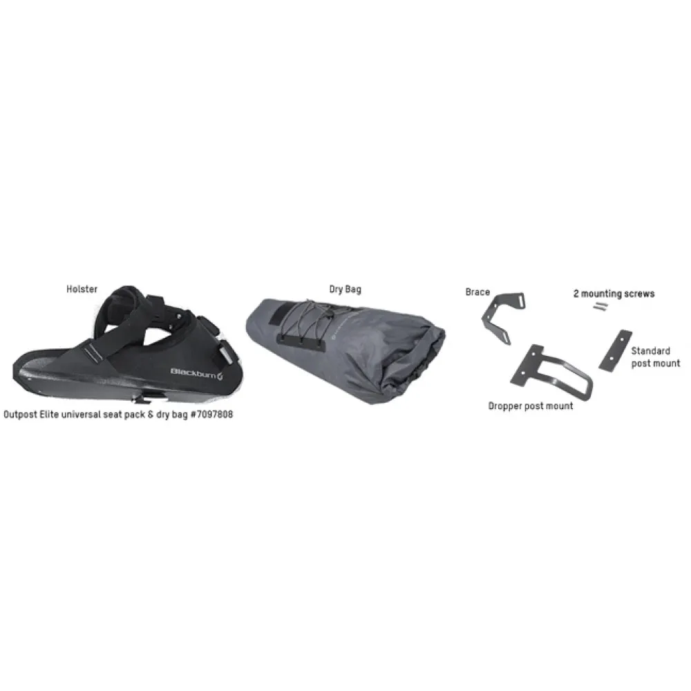 Blackburn Outpost Elite Sadelväska, Black, One Size Blackburn Outpost Elite Sadelväska, Black, One Size