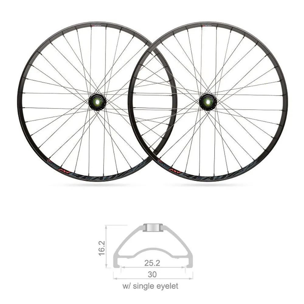 Blackjack 29´´ 25 Mm 6b Disc Tubeless Mtb-hjulset, Black, 15 x 100 / 12 x 142mm, Shimano/Sram HG