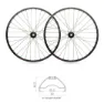 Blackjack 29´´ 25 Mm 6b Disc Tubeless Mtb-hjulset, Black, 15 x 100 / 12 x 142mm, Shimano/Sram HG