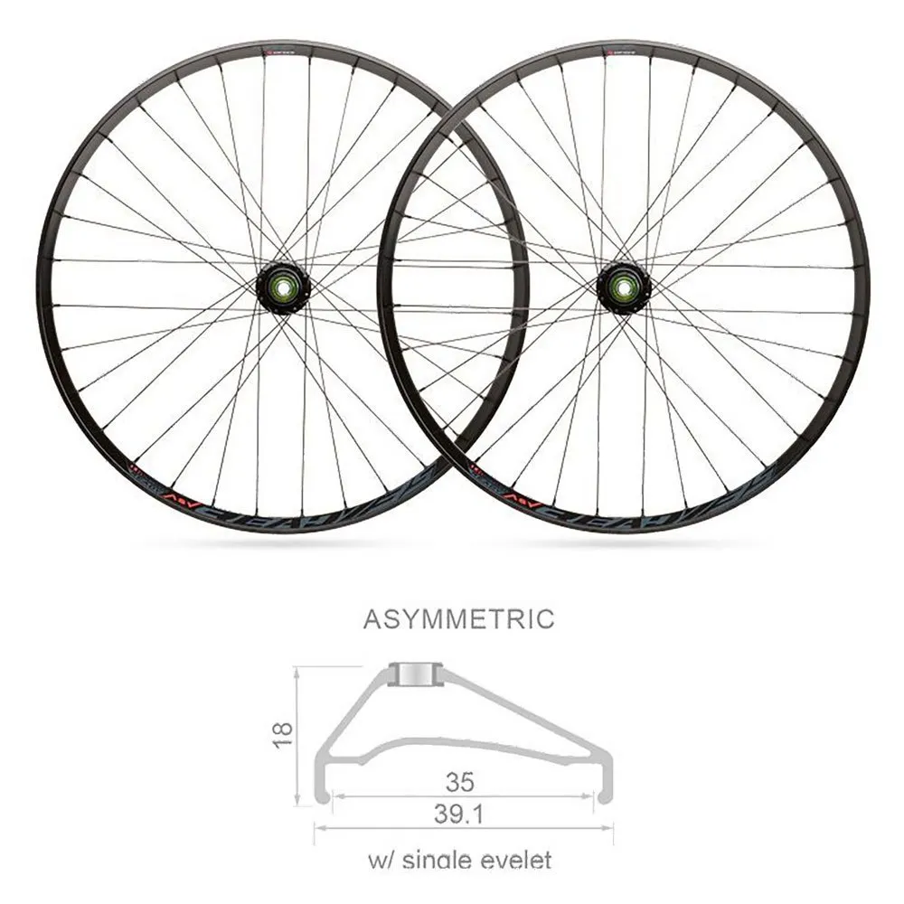 Blackjack Ready 27.5´´ 6b Disc Tubeless Mtb-hjulset, Black, 15 x 100 / 12 x 142mm, Shimano/Sram HG