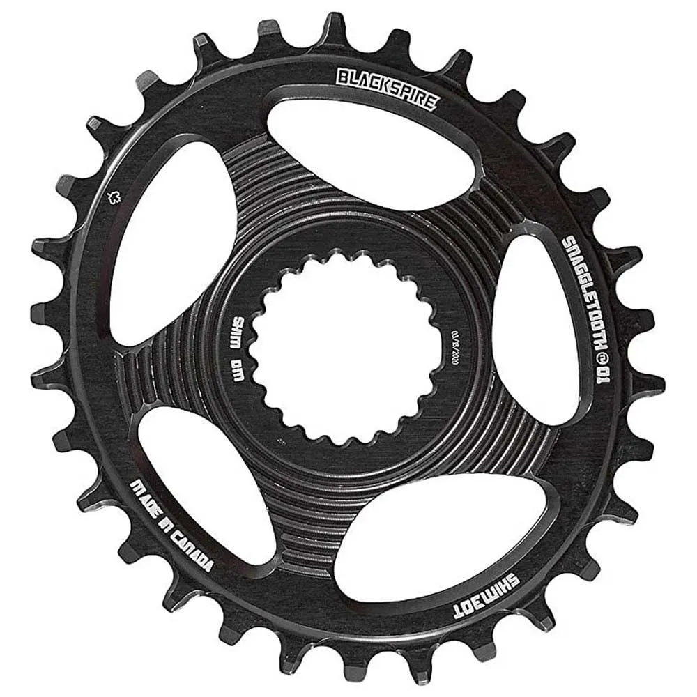 Blackspire Shimano 9100 Direct Mount Ovalt Kedjehjul, Black, 34t