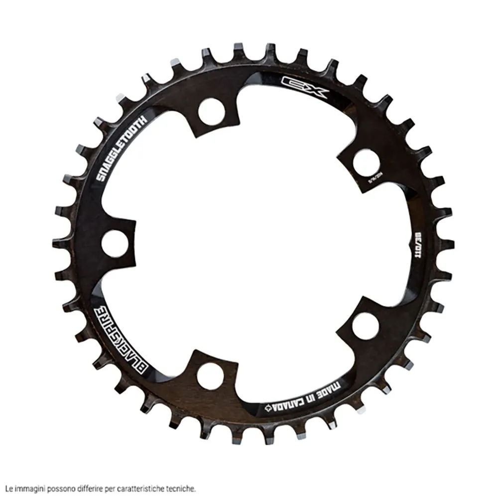 Blackspire Snaggletooth Oval 110 Bcd Kedjehjul, Black, 40t Blackspire Snaggletooth Oval 110 Bcd Kedjehjul, Black, 40t