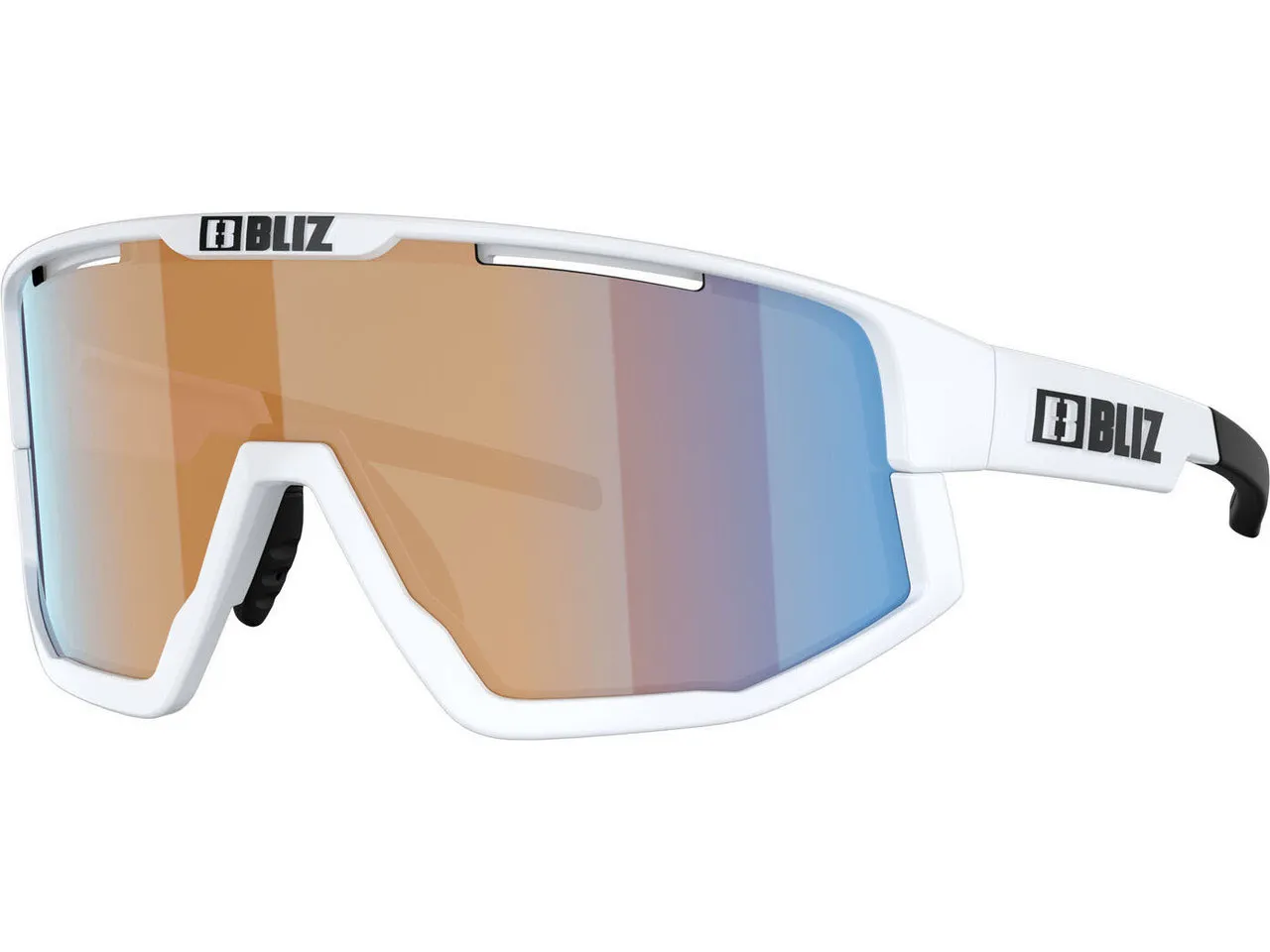 Bliz Fusion Medium cykelglasögon coral/orange mirror lens matte white, Vit/Multifärgad/Orange Bliz Fusion Medium cykelglasögon coral/orange mirror lens matte white, Vit/Multifärgad/Orange