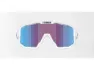 Bliz Fusion Medium cykelglasögon rose/violet mirror blue lens matte white, Blå/Vit/Lavendel/Multifärgad