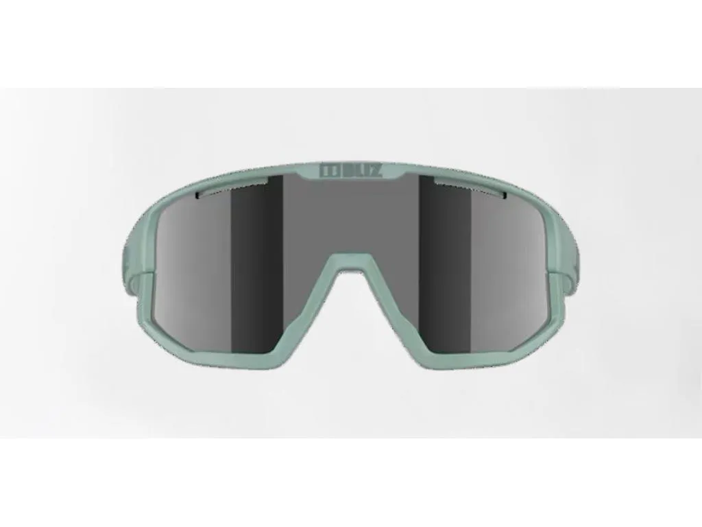 Bliz Fusion Medium cykelglasögon smoke mirror lens matte green, Grön