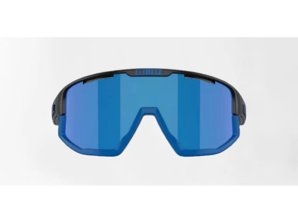Bliz Fusion Small (33) cykelglasögon brown mirror/blue lens matte blue, Blå/svart