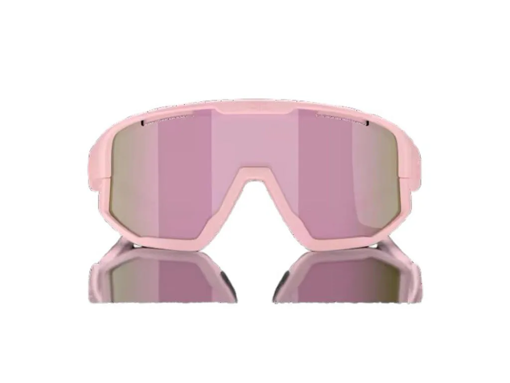 Bliz Fusion Small (33) cykelglasögon brown/rose multicolour lens matt powder, Rosa Bliz Fusion Small (33) cykelglasögon brown/rose multicolour lens matt powder, Rosa