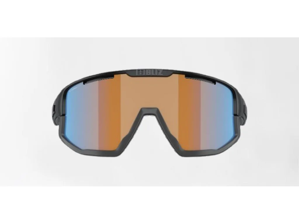 Bliz Fusion Small cykelglasögon coral/orange mirror blue lens matt svart, Blå/Svart Bliz Fusion Small cykelglasögon coral/orange mirror blue lens matt svart, Blå/Svart