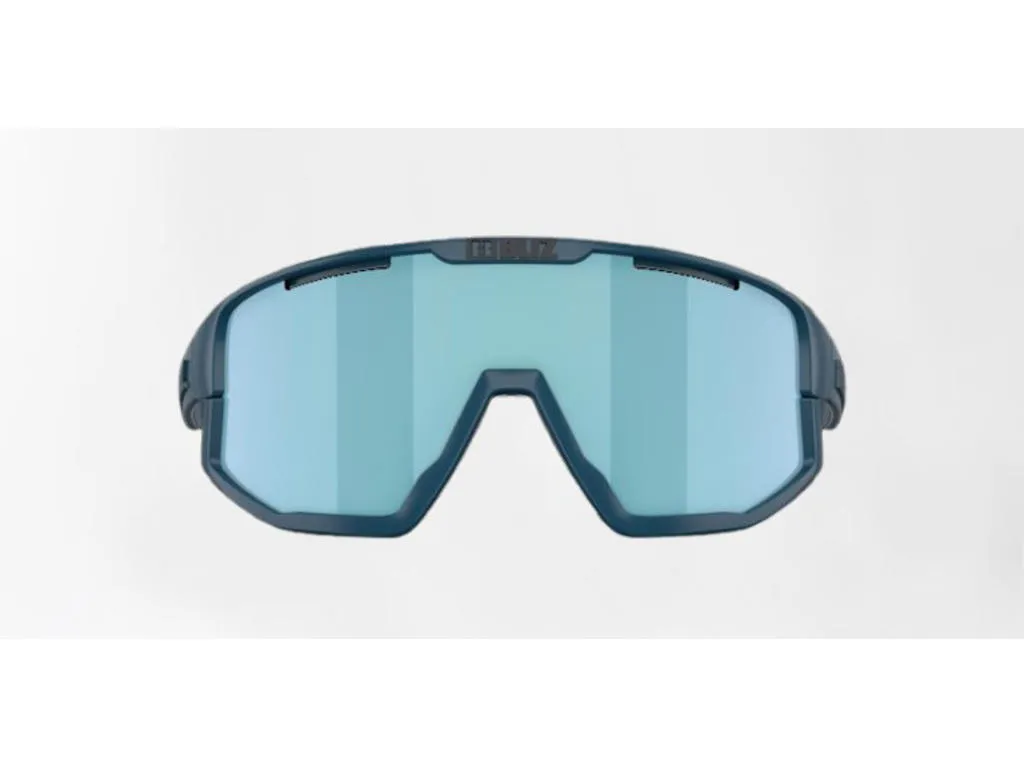 Bliz Fusion Small cykelglasögon smoke mirror ice blue lens matte blue, Blå/Svart Bliz Fusion Small cykelglasögon smoke mirror ice blue lens matte blue, Blå/Svart
