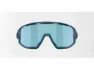 Bliz Fusion Small cykelglasögon smoke mirror ice blue lens matte blue, Blå/Svart