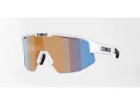 Bliz Matrix Medium cykelglasögon coral/orange mirror blue lens matte white Bliz Matrix Medium cykelglasögon coral/orange mirror blue lens matte white