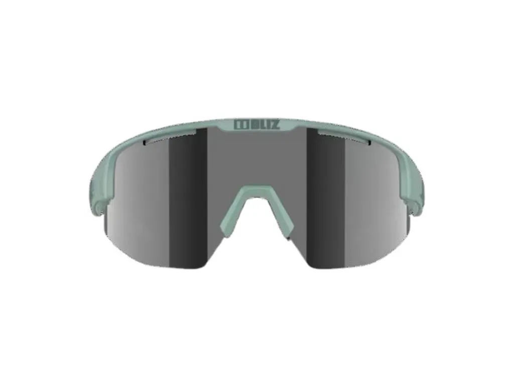 Bliz Matrix Medium cykelglasögon smoke mirror silver lens matte green, Grön Bliz Matrix Medium cykelglasögon smoke mirror silver lens matte green, Grön