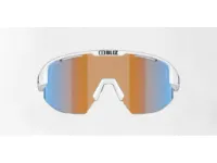 Bliz Matrix Small cykelglasögon coral/orange mirror blue lens matte white Bliz Matrix Small cykelglasögon coral/orange mirror blue lens matte white