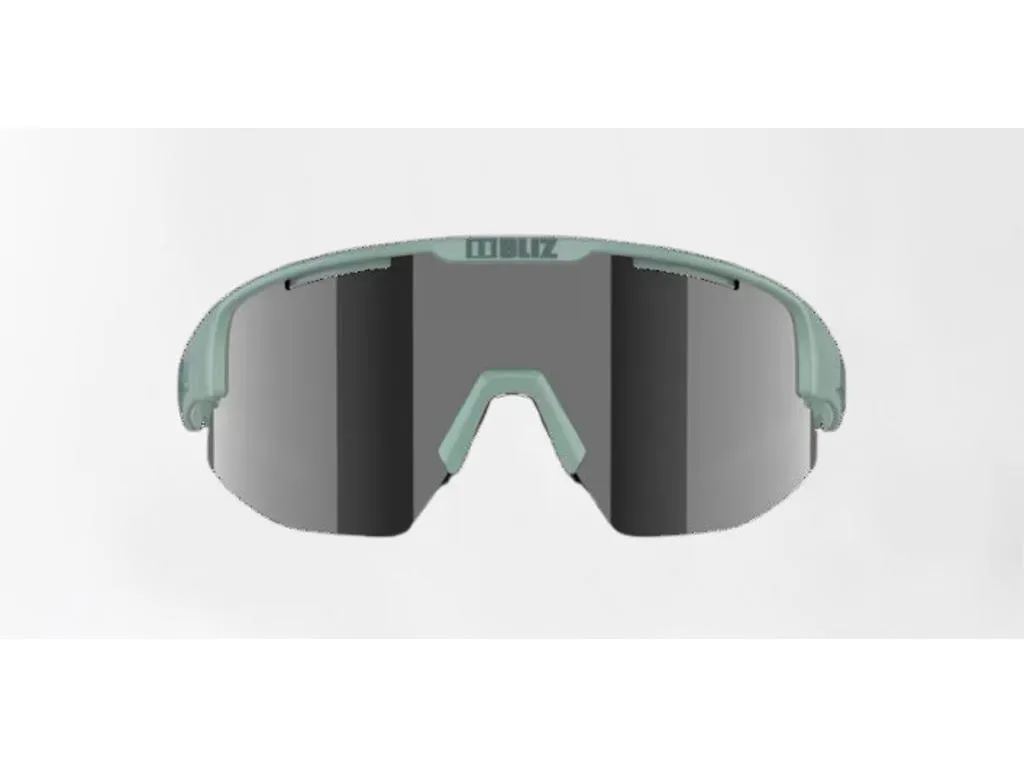 Bliz Matrix Small cykelglasögon smoke silver mirror lens matte green, Grön Bliz Matrix Small cykelglasögon smoke silver mirror lens matte green, Grön