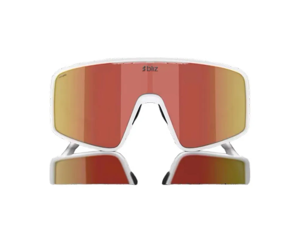 Bliz P001 XL cykelglasögon brown red/mirror lens matte white, Brun/Vit/Röd Bliz P001 XL cykelglasögon brown red/mirror lens matte white, Brun/Vit/Röd