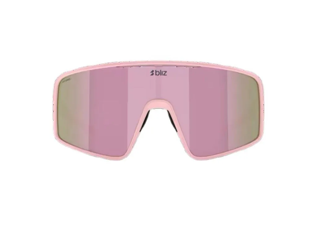 Bliz P001 XL cykelglasögon brown/rose multicolour lens matt powder, Rosa Bliz P001 XL cykelglasögon brown/rose multicolour lens matt powder, Rosa