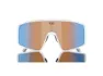 Bliz P001 XL cykelglasögon coral/orange mirror blue lens matte white, Blå/Vit/Multifärgad