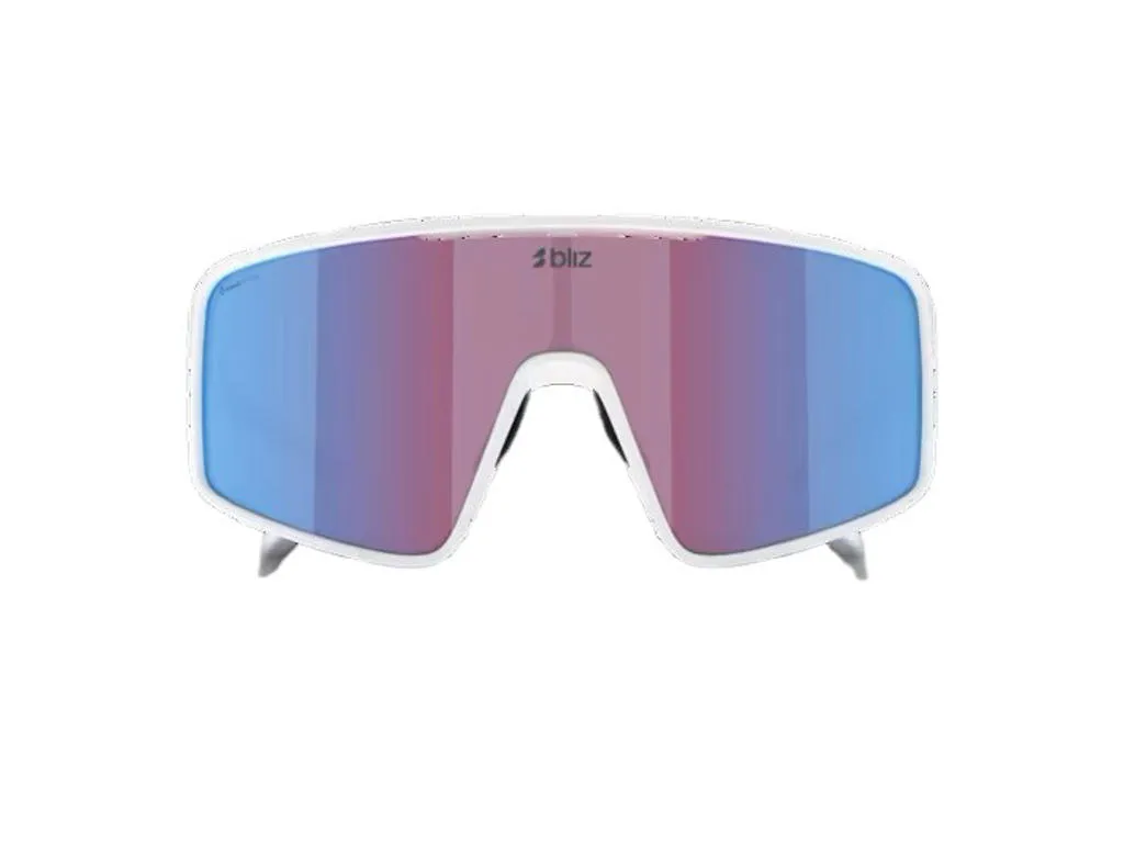 Bliz P001 XL cykelglasögon rose/violet mirror blue lens matte white, Blå/Vit/Multifärgad Bliz P001 XL cykelglasögon rose/violet mirror blue lens matte white, Blå/Vit/Multifärgad