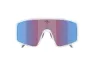Bliz P001 XL cykelglasögon rose/violet mirror blue lens matte white, Blå/Vit/Multifärgad