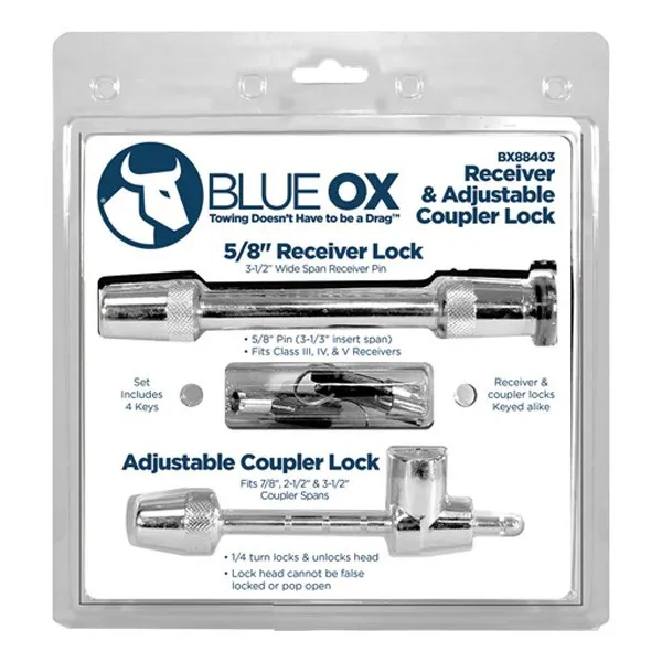 Blue Ox Bxw4000 Kopplingslås, Grey, 63.5mm