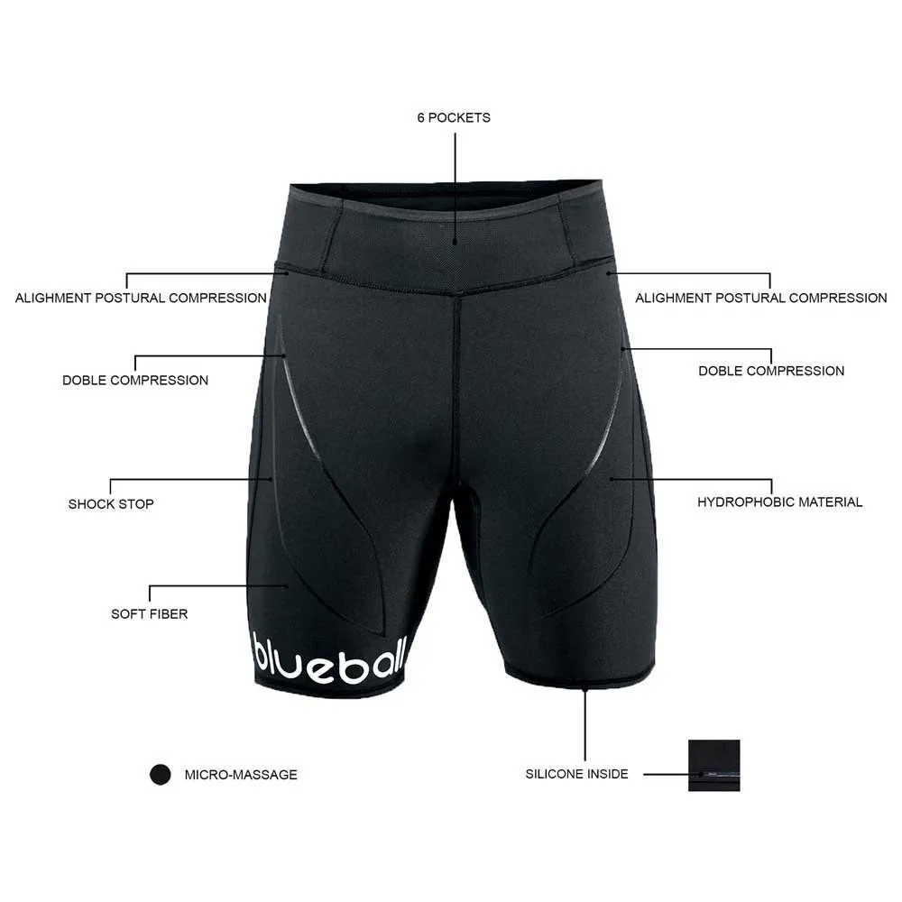 Blueball Sport Compressive Sport Korta Leggings male, Black