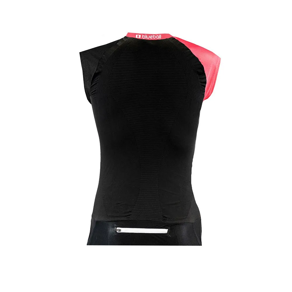 Blueball Sport Running ärmlös T-shirt, Black & pink, L