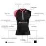 Blueball Sport Running ärmlös T-shirt, Black & pink, L
