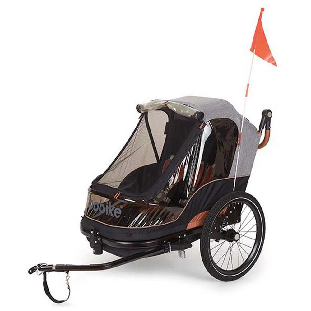 bobike 2-i-1 Trailer, Black / grey, Max 44kg