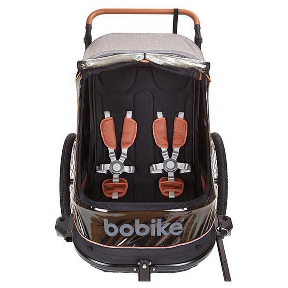 bobike 2-i-1 Trailer, Black / grey, Max 44kg