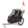 bobike 2-i-1 Trailer, Black / grey, Max 44kg