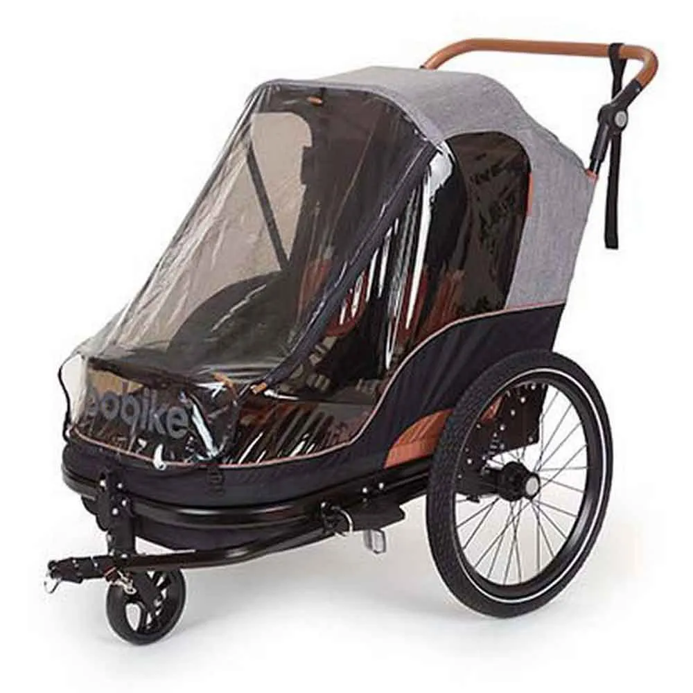 bobike 2-i-1 Trailer, Black / grey, Max 44kg