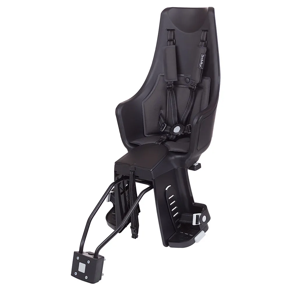 bobike Exclusive Maxi Plus Led Barnstol På Baksidan Av Cykeln, Urban black, Max 22kg
