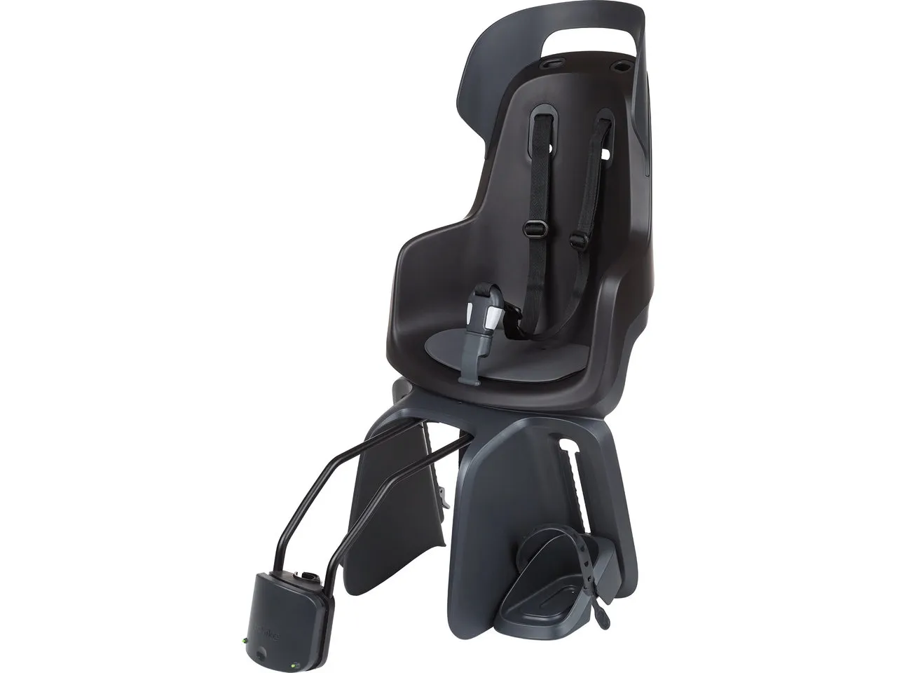 bobike Go Maxi Fahrradkindersitz zur Sitzrohrmontage, Black, Max 22kg bobike Go Maxi Fahrradkindersitz zur Sitzrohrmontage, Black, Max 22kg