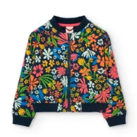 Boboli Bomber Knit Floral Jacka Boboli Bomber Knit Floral Jacka