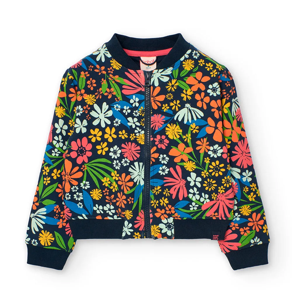 Boboli Bomber Knit Floral Jacka