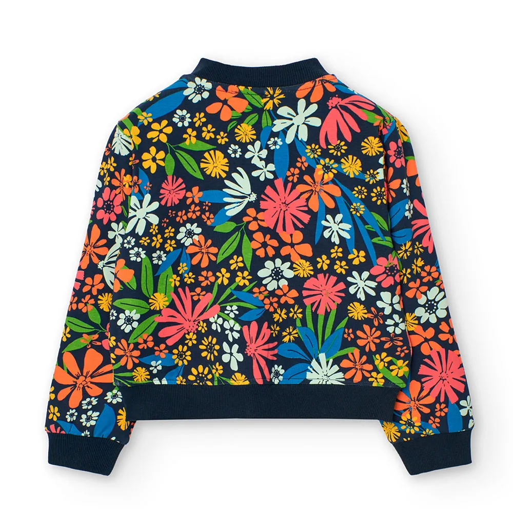 Boboli Bomber Knit Floral Jacka