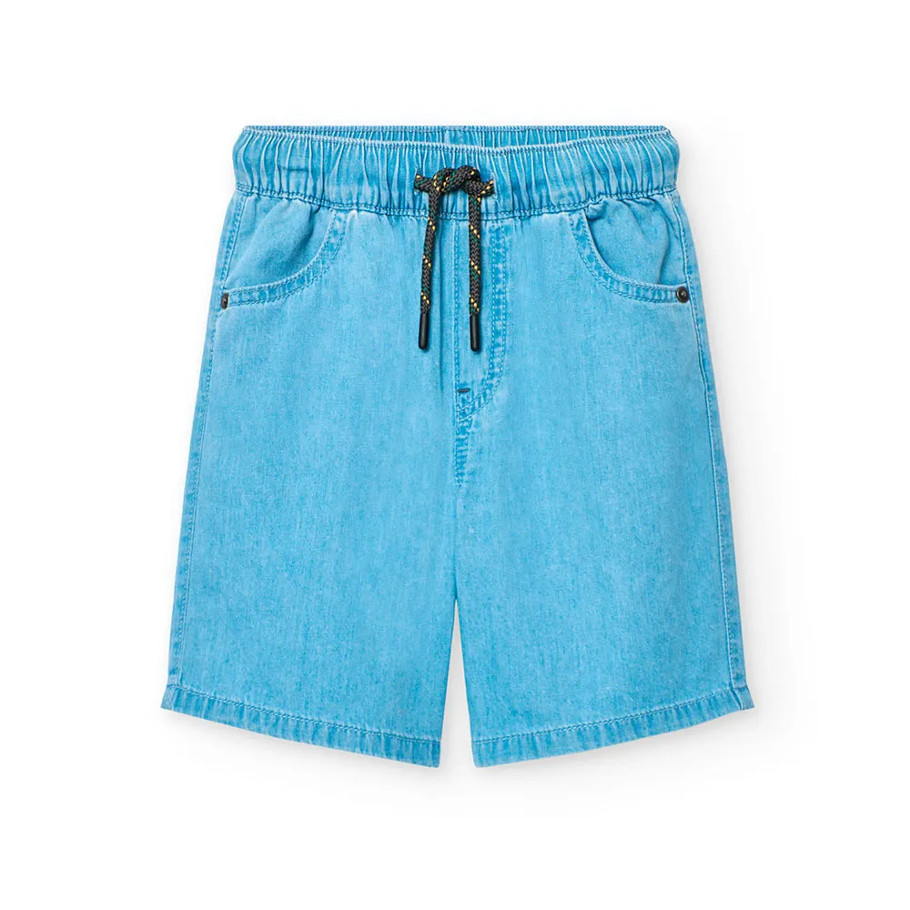 Boboli Denim Shorts, Bleach wash, 5Y